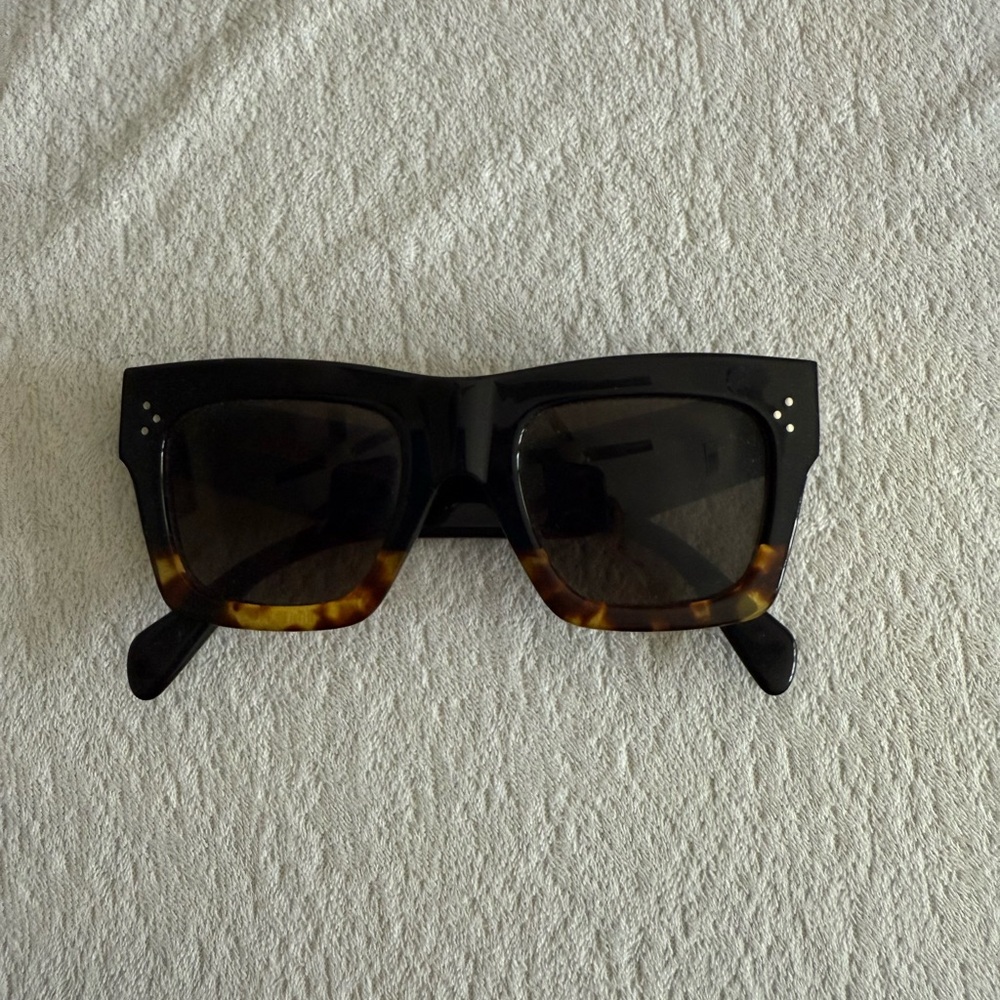 Celine Black and Tortoise Sunglasses